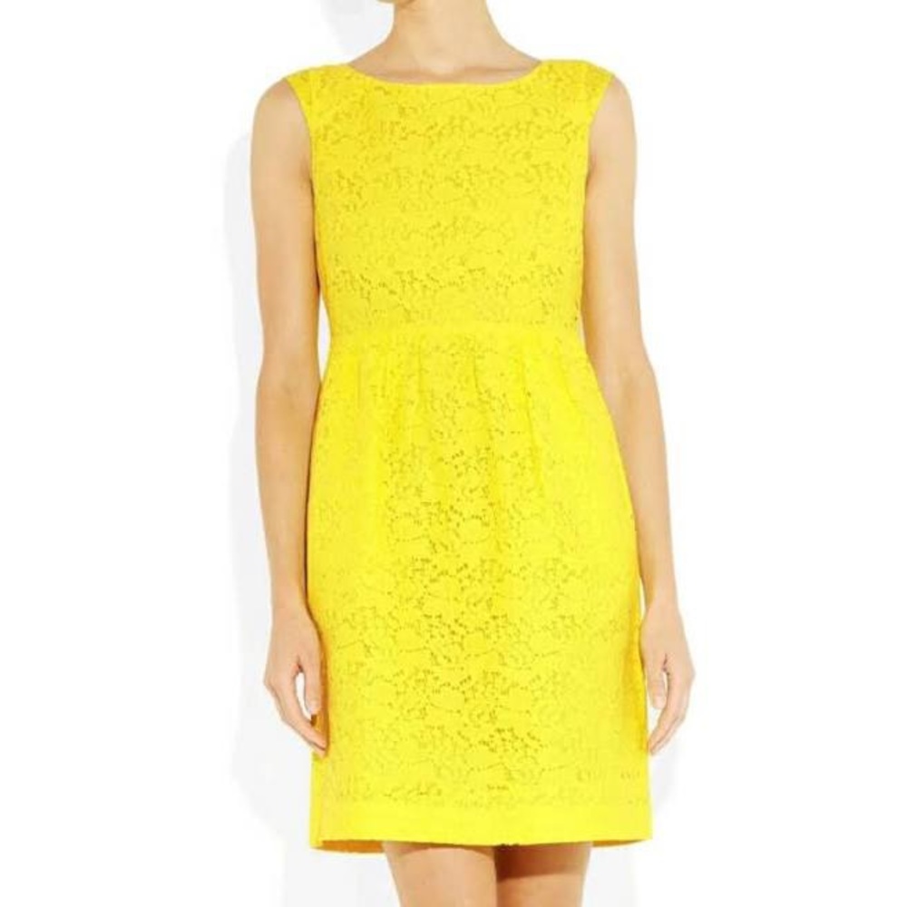 J.Crew Yellow Lace Dress